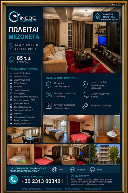Μεζονέτα 85 τ.μ. πρός πώληση, Θεσσαλονίκη - Περιφ/Κοί Δήμοι, Θέρμη