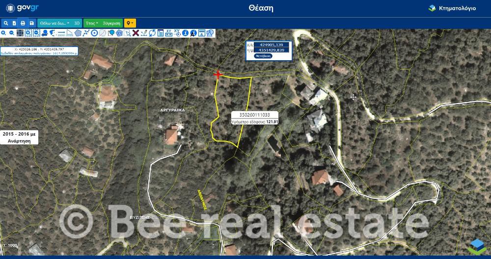 Οικόπεδο 810 τ.μ. πρός πώληση, Μαγνησία, Μηλιές