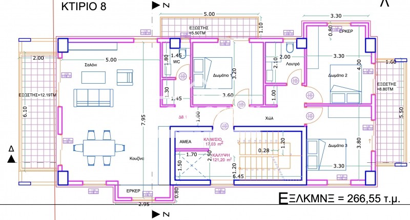 Διαμέρισμα 154 τ.μ. πρός πώληση, Θεσσαλονίκη - Περιφ/Κοί Δήμοι, Θέρμη