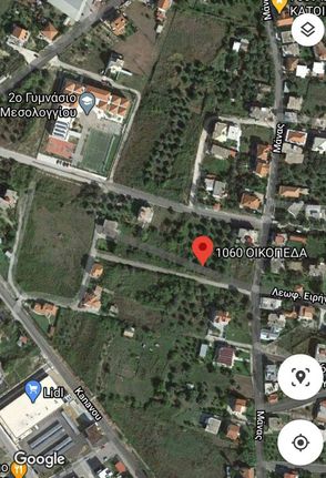 Οικόπεδο 337,84 τ.μ. για πώληση, Αιτωλοακαρνανία, Ιερά Πόλη Μεσολογγίου