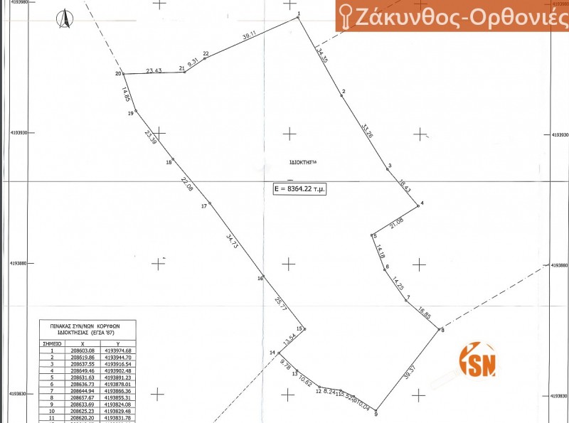 Αγροτεμάχια 8.425 τ.μ. πρός πώληση, Ζάκυνθος, Ελάτιο