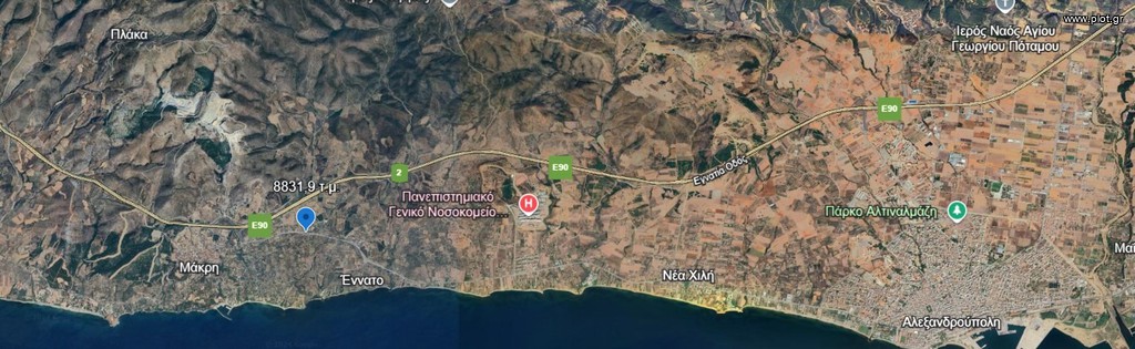 Οικόπεδο 8.831 τ.μ. πρός πώληση, Εβρος, Αλεξανδρούπολη