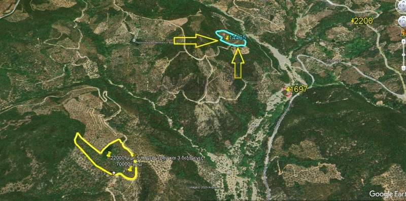 Αγροτεμάχια 14.465 τ.μ. προς πώληση, Μούσγες
