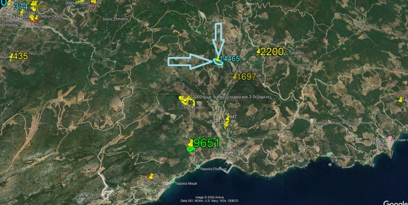 Αγροτεμάχια 14.465 τ.μ. προς πώληση, Μούσγες