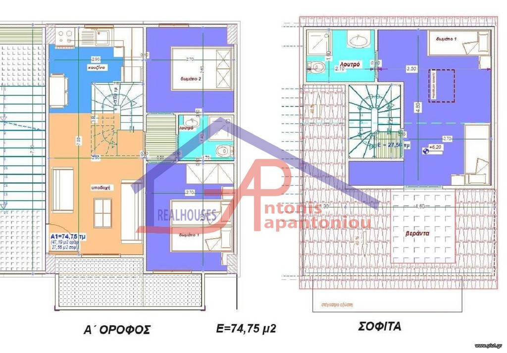 Διαμέρισμα 74 τ.μ. προς πώληση, Κέντρο Συβότων