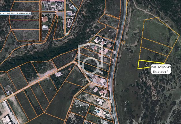 Parcel 1.413 sqm for sale, Thessaloniki - Suburbs, Panorama