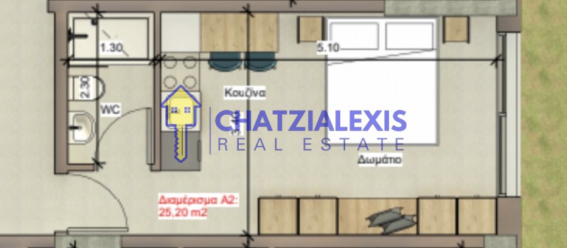 Διαμέρισμα 29,38 τ.μ. προς πώληση, Νέα Καλλικράτεια