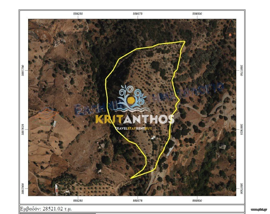 Αγροτεμάχια 28.521 τ.μ. προς πώληση, Ν. Ρεθύμνου, Λάμπη
