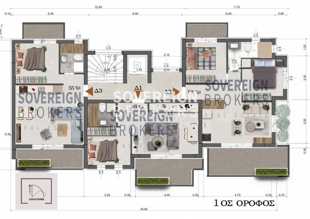 Studio 55 sqm for sale, Thessaloniki - Suburbs, Thermaikos