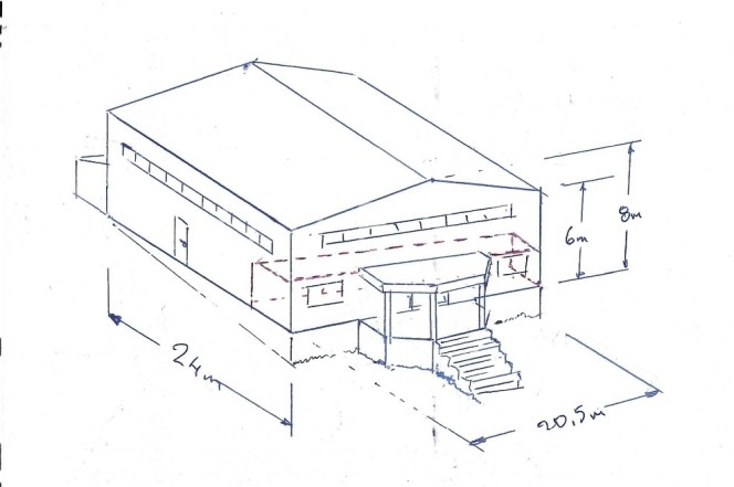 Industrial space 480 sqm for rent, Evros, Alexandroupoli