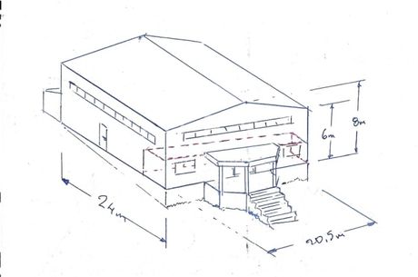 Industrial space 480 sqm for rent