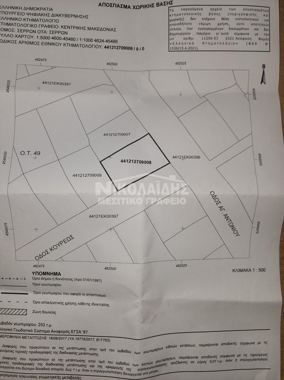 Οικόπεδο 253 τ.μ. για πώληση, Ν. Σερρών, Σέρρες