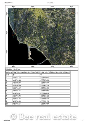 Land plot 508 sqm for sale, Sporades, Skopelos