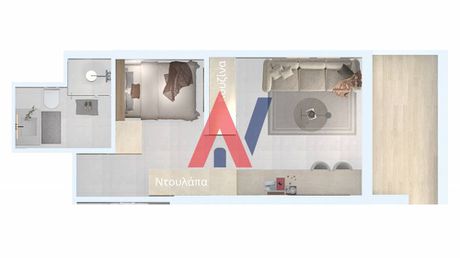 Studio / γκαρσονιέρα 31τ.μ. για πώληση-Κέντρο