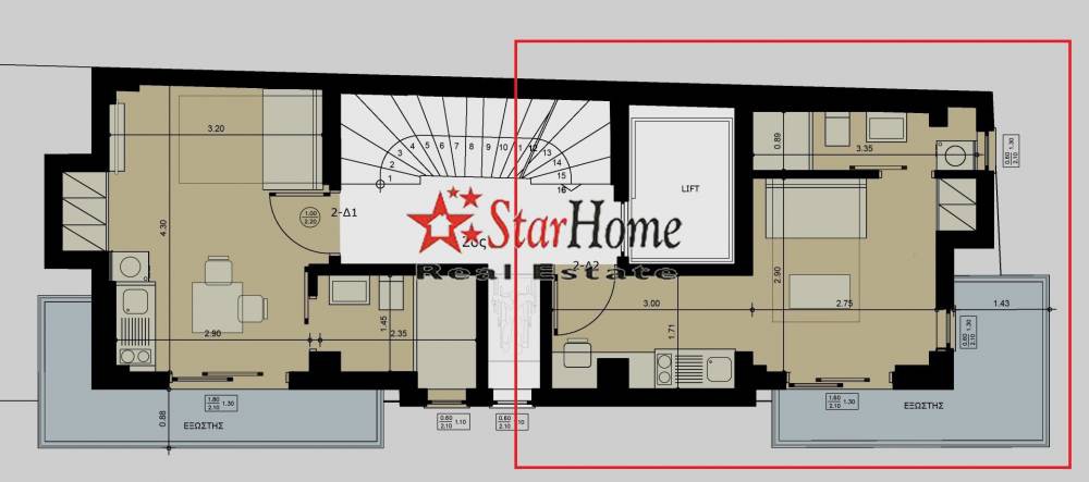 Studio 32 sqm for sale, Thessaloniki - Center, Papafi