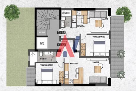 Studio / γκαρσονιέρα 56τ.μ. για πώληση-Καλαμαριά » Δέρκων