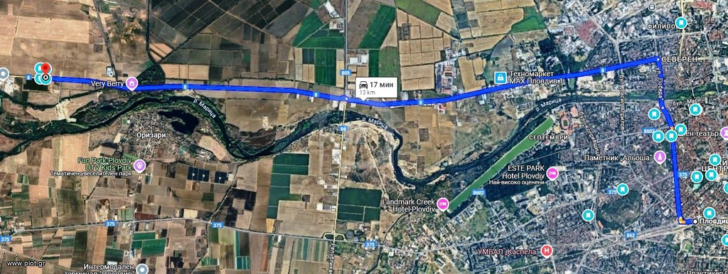 Οικόπεδο 13.100 τ.μ. πρός πώληση, Περ. Plovdiv