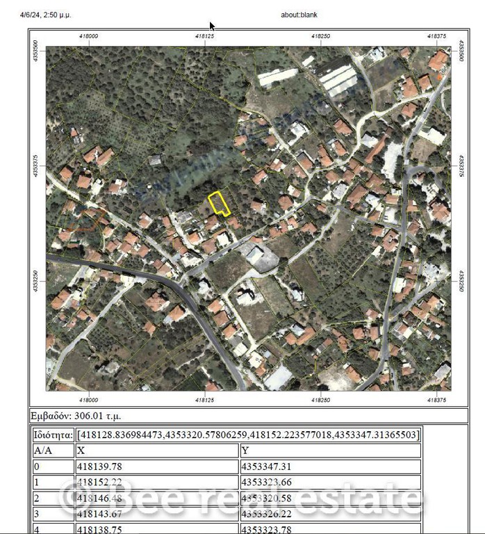 Οικόπεδο 612 τ.μ. πρός πώληση, Μαγνησία, Αρτέμιδα