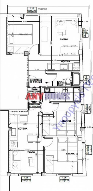 Διαμέρισμα 48 τ.μ. πρός πώληση, Θεσσαλονίκη - Κέντρο, Ανάληψη
