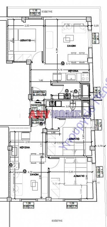 Διαμέρισμα 48 τ.μ. προς πώληση, Ανάληψη Θεσσαλονίκης