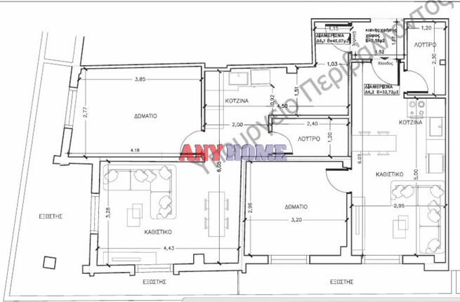Studio 35 sqm for sale, Thessaloniki - Center, Faliro
