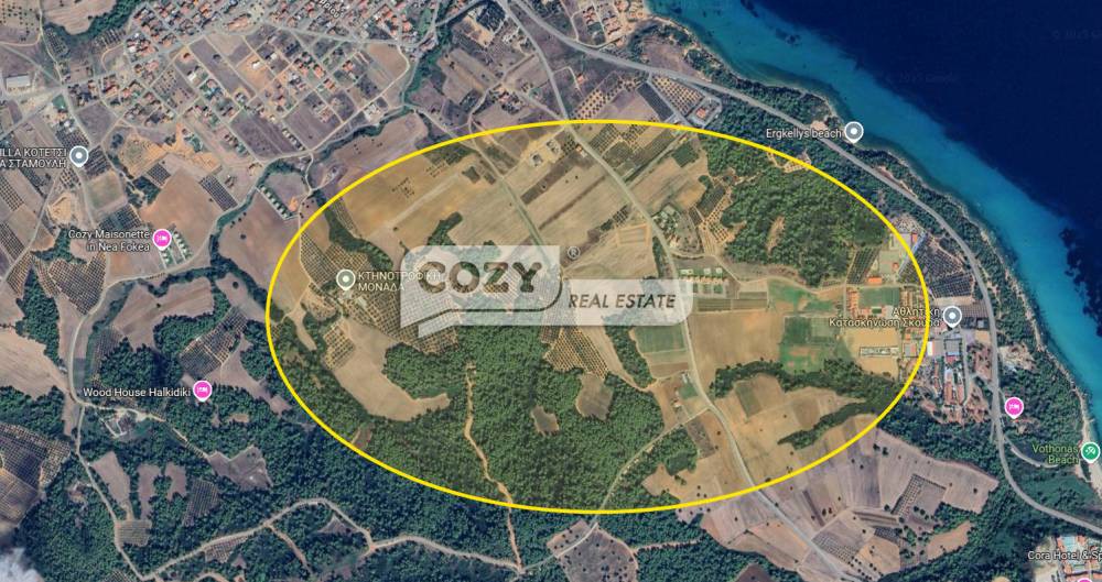 Οικόπεδο 962 τ.μ. προς πώληση, Νέα Φώκαια Κασσάνδρας