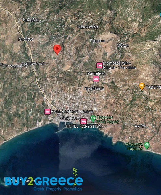 Οικόπεδο 334 τ.μ. προς πώληση, Καλύβια Καρύστου