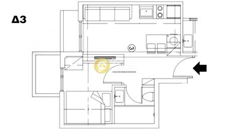 Apartment 30sqm for sale-Ippokratio
