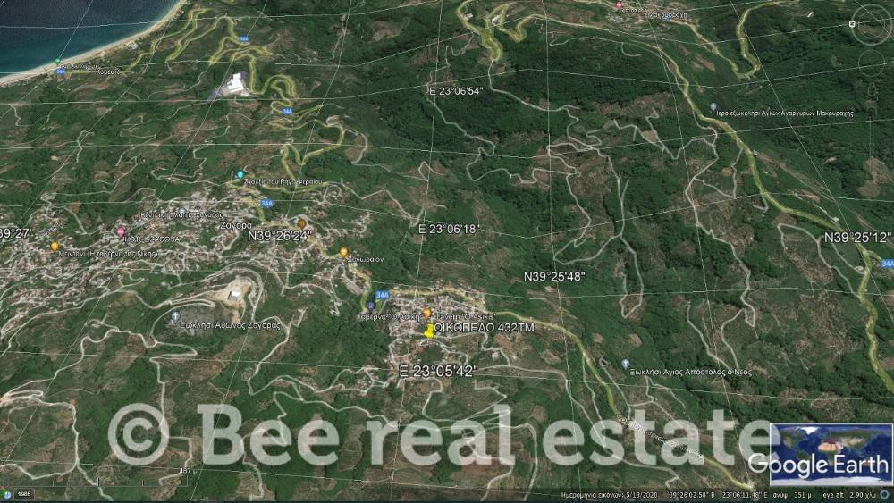 Οικόπεδο 432 τ.μ. πρός πώληση, Μαγνησία, Ζαγορά