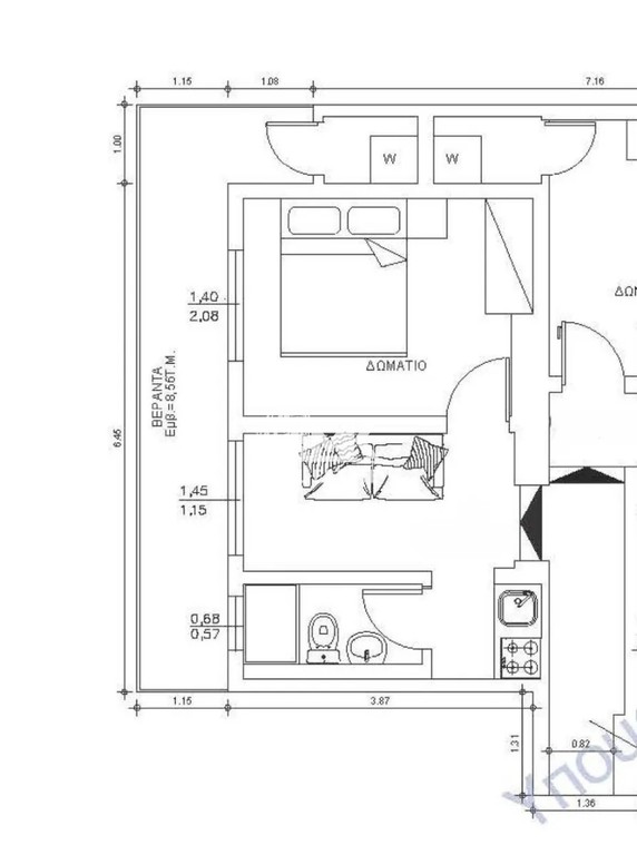 Studio / γκαρσονιέρα 35 τ.μ. προς πώληση, Κέντρο Θεσσαλονίκης