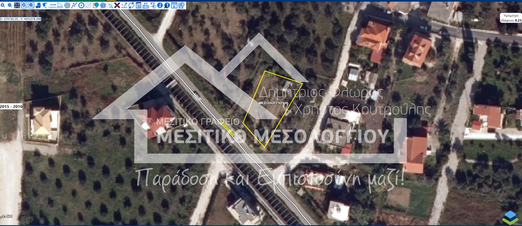 Οικόπεδο 616 τ.μ. πρός πώληση, Αιτωλοακαρνανία, Ιερά Πόλη Μεσολογγίου