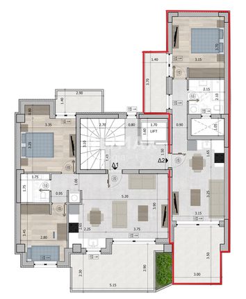 Studio / γκαρσονιέρα 57 τ.μ. για πώληση, Θεσσαλονίκη - Κέντρο, Μαλακοπή