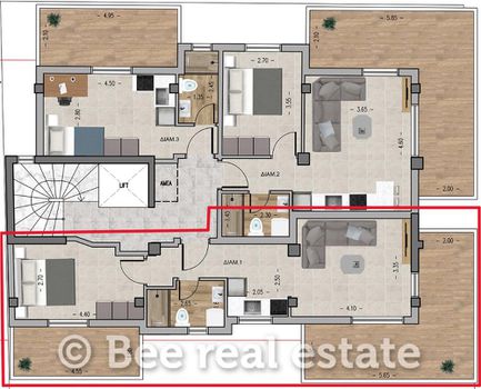 Studio 61sqm for sale-Ano Toumpa