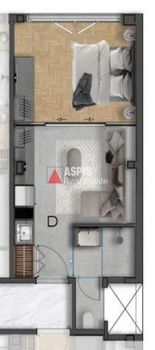 Apartment 34,2sqm for sale-Kentro