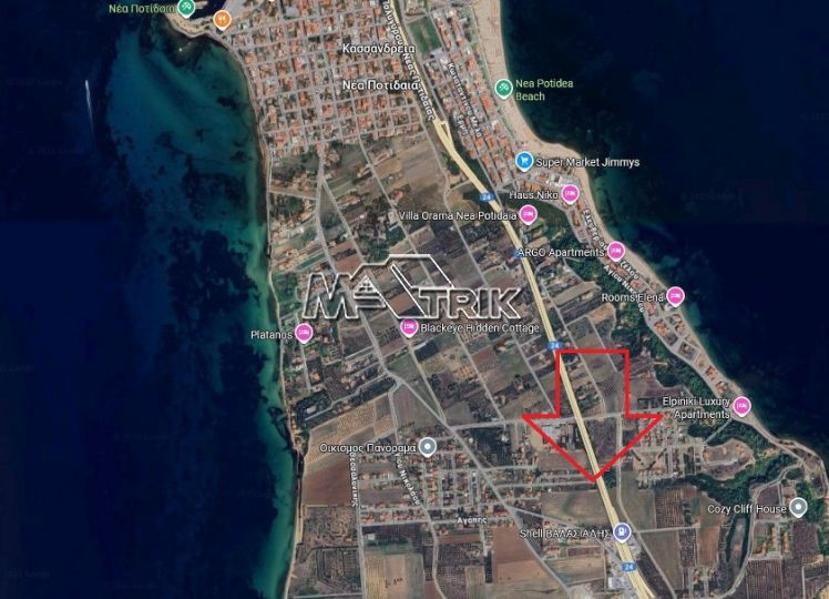 Αγροτεμάχια 540 τ.μ. προς πώληση, Νέα Ποτίδαια