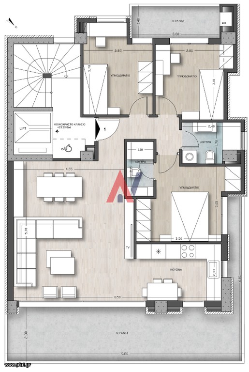 Διαμέρισμα 116 τ.μ. προς πώληση, Βυζάντιο