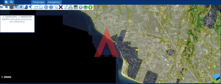 Land plot 6.170 sqm for sale, Chalkidiki, Kallikrateia