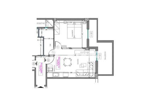 Διαμέρισμα 42τ.μ. για πώληση-Καμάρα