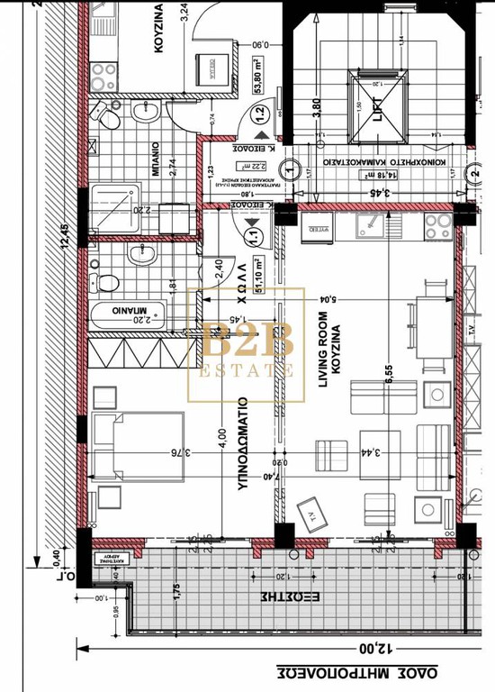 Studio / γκαρσονιέρα 51 τ.μ. προς ενοικίαση, Κέντρο Θεσσαλονίκης