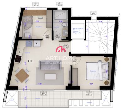Διαμέρισμα 68τ.μ. για πώληση-Καλαμαριά » Βότση
