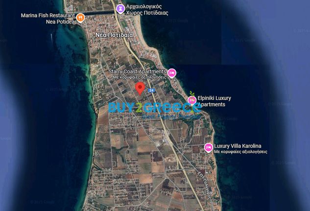 Land plot 1.000 sqm for sale, Chalkidiki, Moudania