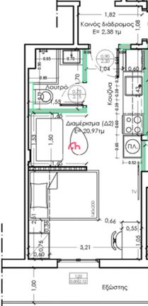 Studio / γκαρσονιέρα 30 τ.μ. για πώληση, Θεσσαλονίκη - Κέντρο, Βαρδάρης