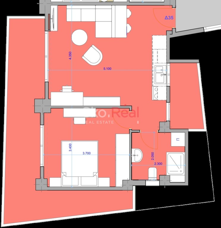 Studio / γκαρσονιέρα 59 τ.μ. προς πώληση, Φάληρο