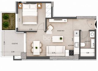 Studio / γκαρσονιέρα 49 τ.μ. για πώληση