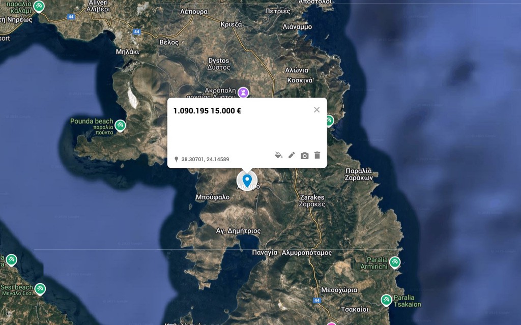 Οικόπεδο 140 τ.μ. πρός πώληση, Εύβοια, Δύστος