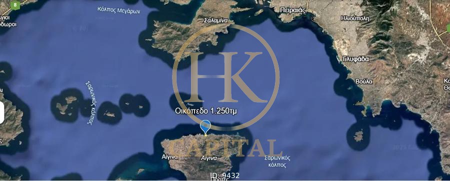 Οικόπεδο 1.250 τ.μ. προς πώληση, Θερμά Αίγινας