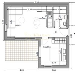 Studio / γκαρσονιέρα 48 τ.μ. για πώληση, Ν. Καβάλας, Ελευθερές-thumb-8