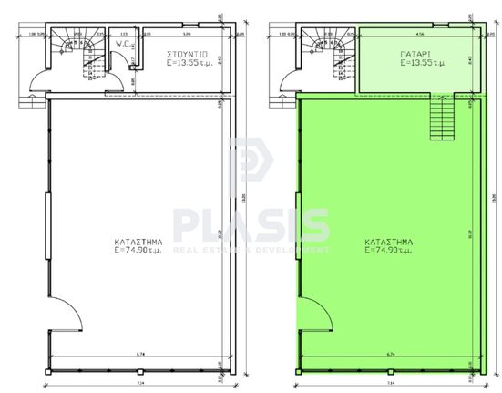 Craft space 91 sqm for sale, Thessaloniki - Suburbs, Menemeni