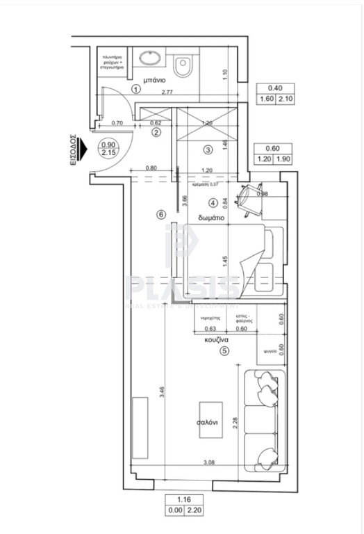 Studio / γκαρσονιέρα 35 τ.μ. προς πώληση, Λευκός Πύργος