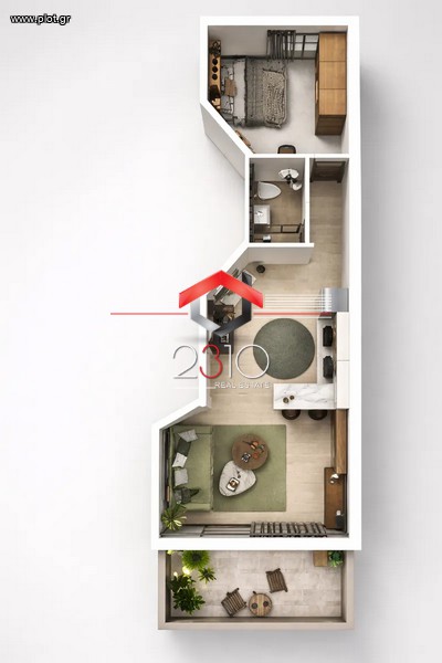 Studio / γκαρσονιέρα 45 τ.μ. προς πώληση, Διοικητήριο